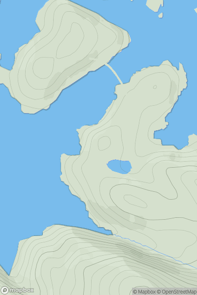 Thumbnail image for Cnoc nan Caorach [Scourie to Lairg] showing contour plot for surrounding peak